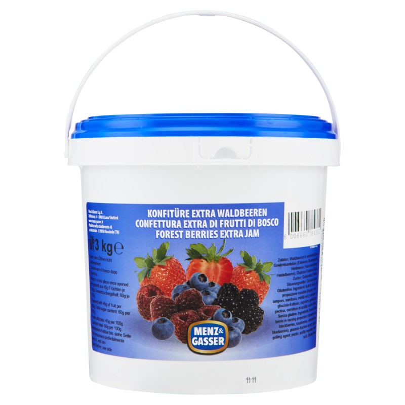 Confettura Sfusa 3kg Frutti di Bosco Menz&Gasser